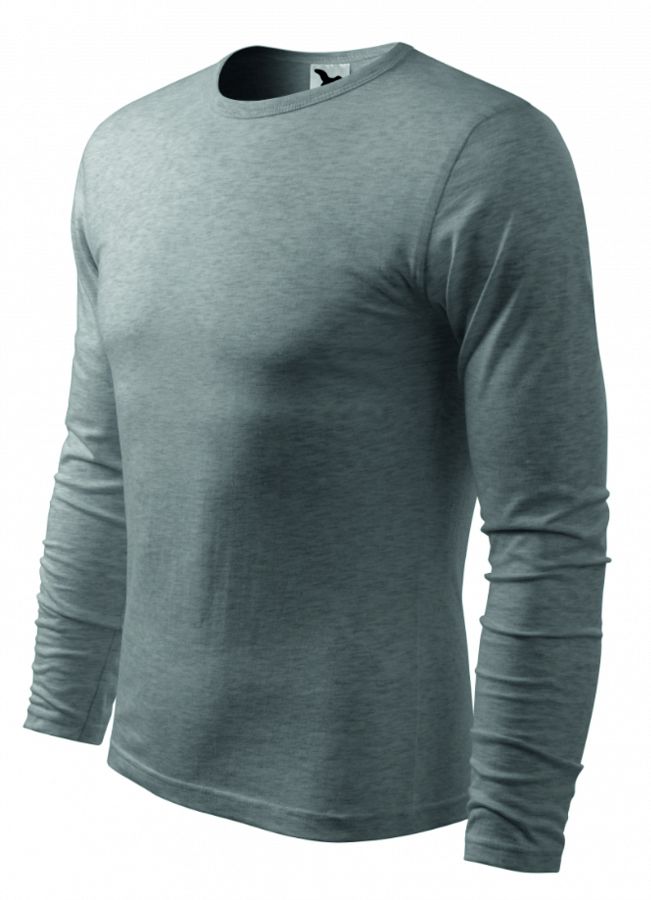Pánské tričko dlouhý rukáv FIT-T LS 119 tmavě šedý melír